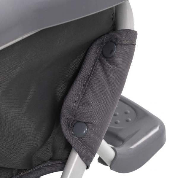 Baby-Hochstuhl Grau und Weiß 