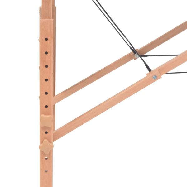 Massageliege 2-Zonen Klappbar 10 cm Sitz Weiß