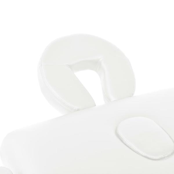 Massageliege 2-Zonen Klappbar 10 cm Sitz Weiß