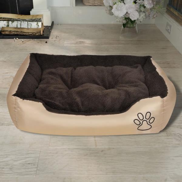 Hundebett Beige und Braun XXL