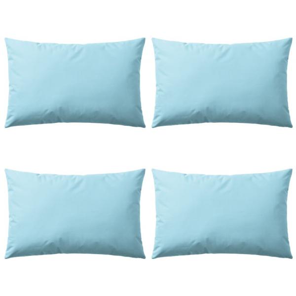 ARDEBO.de - Gartenkissen 4 Stk. 60 x 40 cm Hellblau