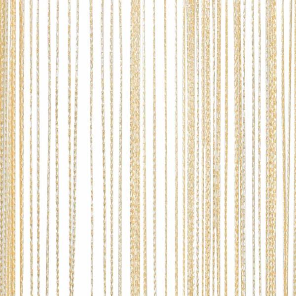 Fadenvorhänge 2 Stk. 100 x 250 cm Cremefarben