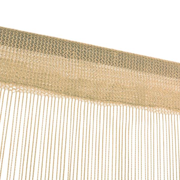 Fadenvorhänge 2 Stk. 100 x 250 cm Beige