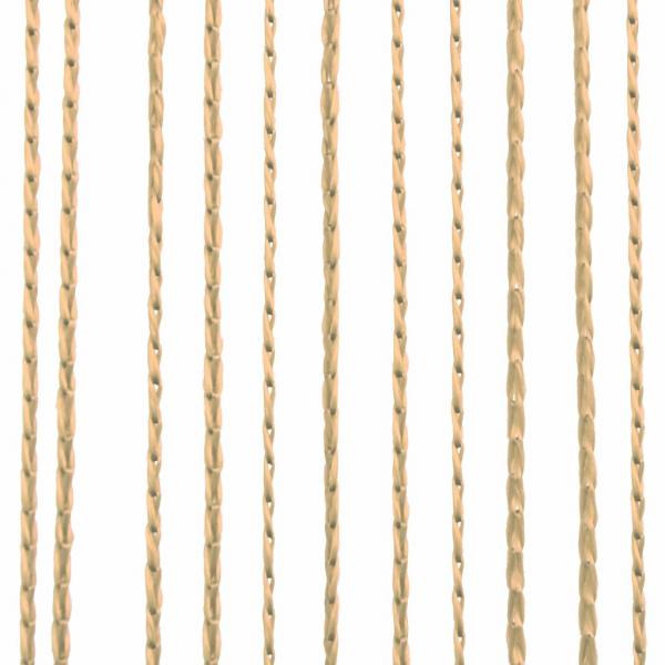 Fadenvorhänge 2 Stk. 100 x 250 cm Beige
