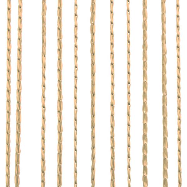 Fadenvorhänge 2 Stk. 140 x 250 cm Beige