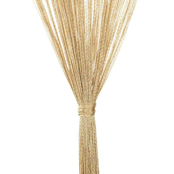 Fadenvorhänge 2 Stk. 140 x 250 cm Beige