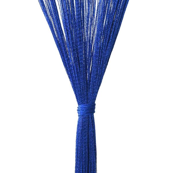 Fadenvorhänge 2 Stk. 140 x 250 cm Blau