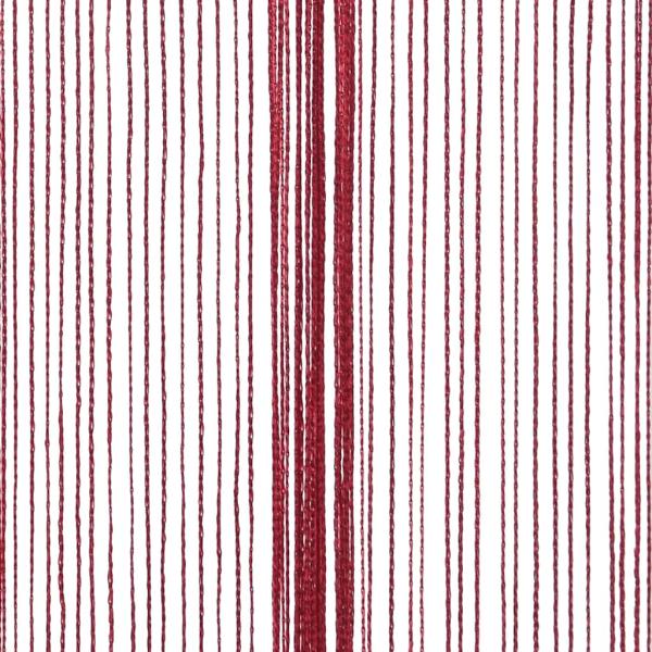 Fadenvorhänge 2 Stk. 100 x 250 cm Burgunderrot