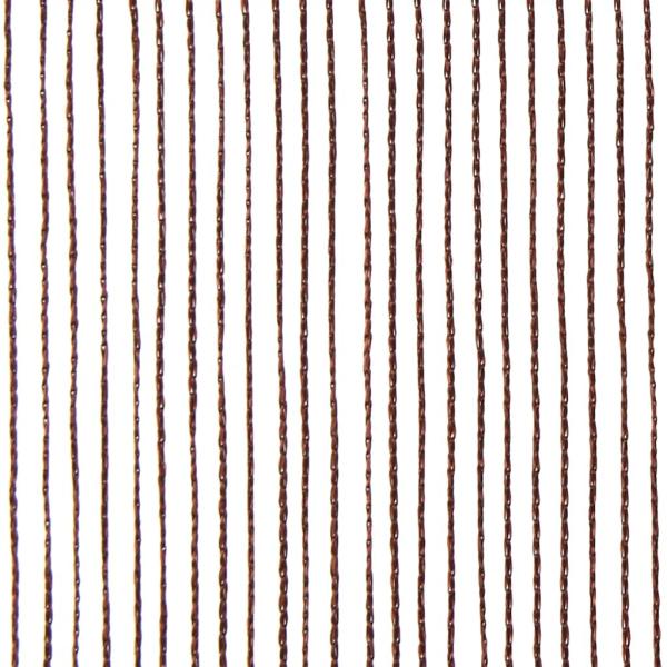 Fadenvorhänge 2 Stk. 140 x 250 cm Braun
