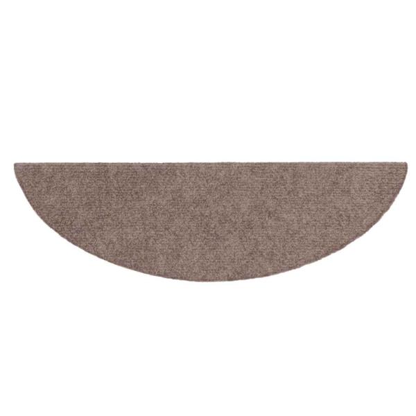 15 Stk. Selbstklebende Treppenmatten Nadelvlies 56x17x3cm Braun