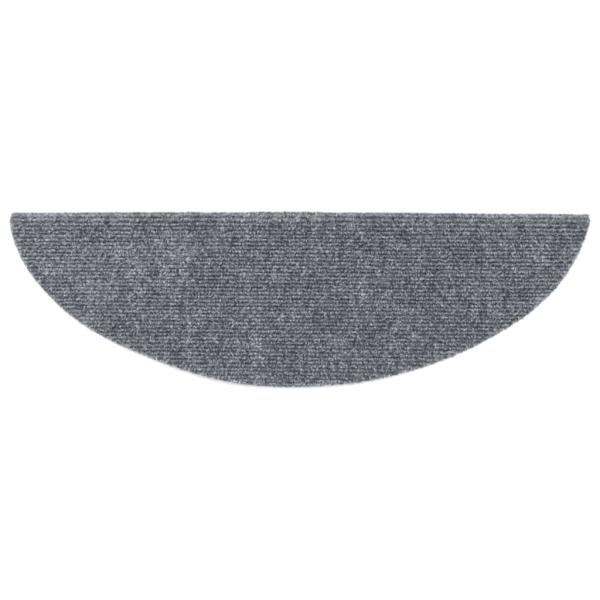 15 Stk. Selbstkl. Treppenmatten Nadelvlies 56x17x3cm Hellgrau