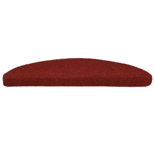 Stufenmatten Selbstklebend 15 Stk. 56x17x3 cm Bordeauxrot Halbrund