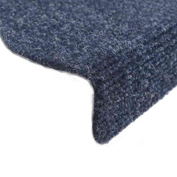 15 Stk. Selbstklebende Treppenmatten Nadelvlies 56x17x3cm Blau