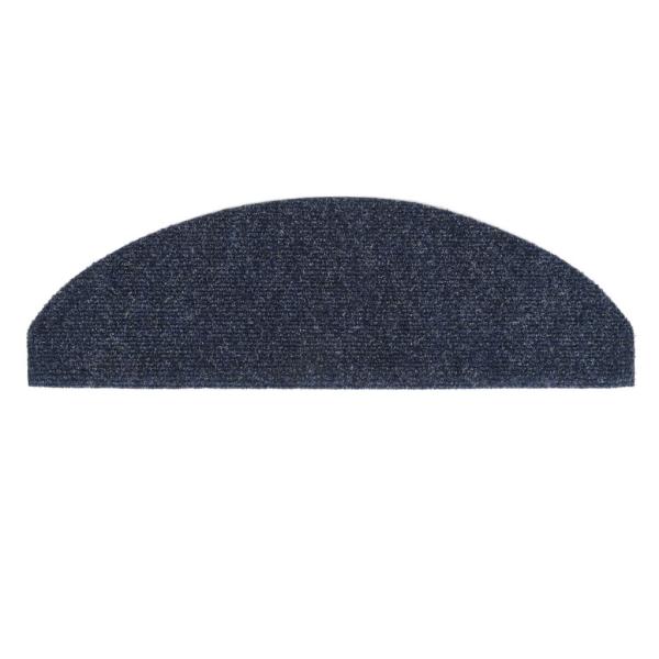 15-tlg Selbstklebende Treppenmatten Nadelvlies 65x21x4cm Blau