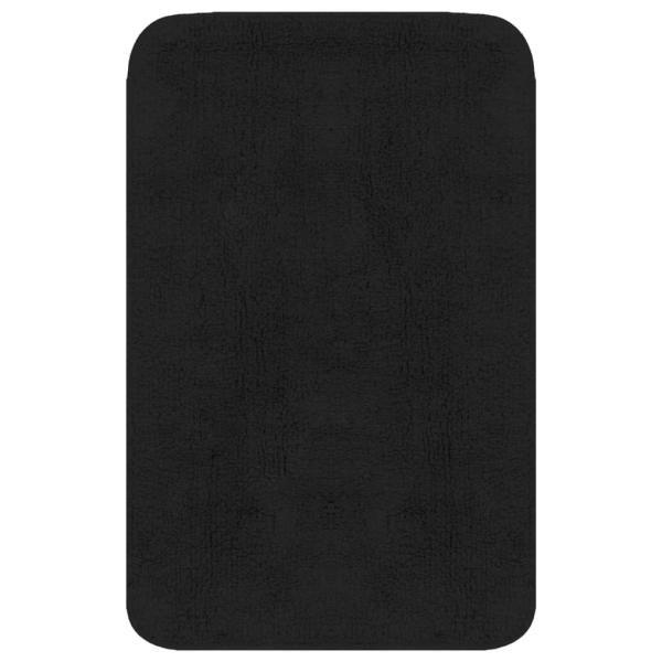 Badematten-Set 3-tlg. Stoff Anthrazit