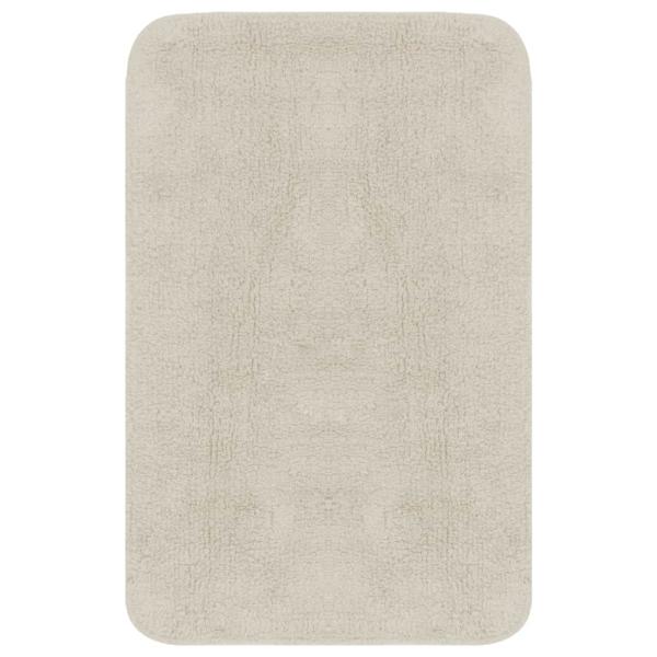 Badematten-Set 3-tlg. Stoff Weiß