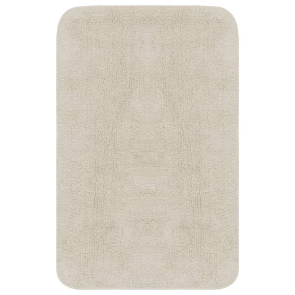 Badematten-Set 3-tlg. Stoff Weiß