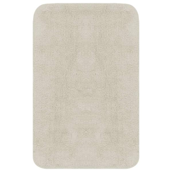 Badematten-Set 2-tlg. Stoff Weiß