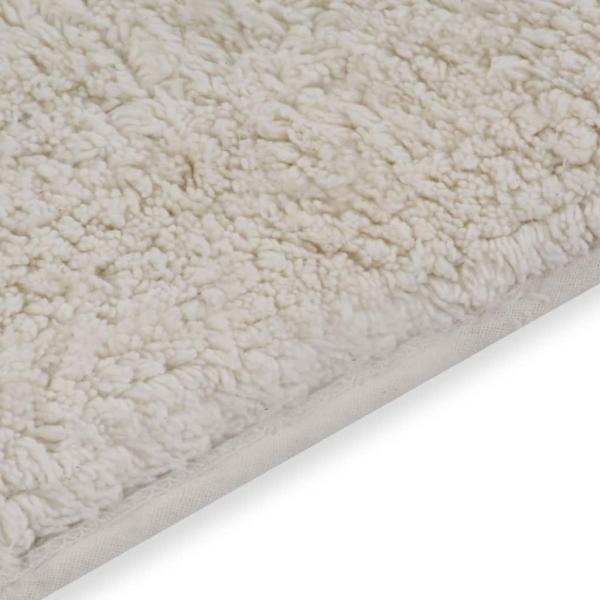 Badematten-Set 2-tlg. Stoff Weiß