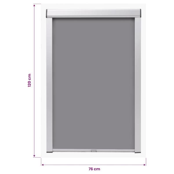 Verdunkelungsrollo Grau PK08