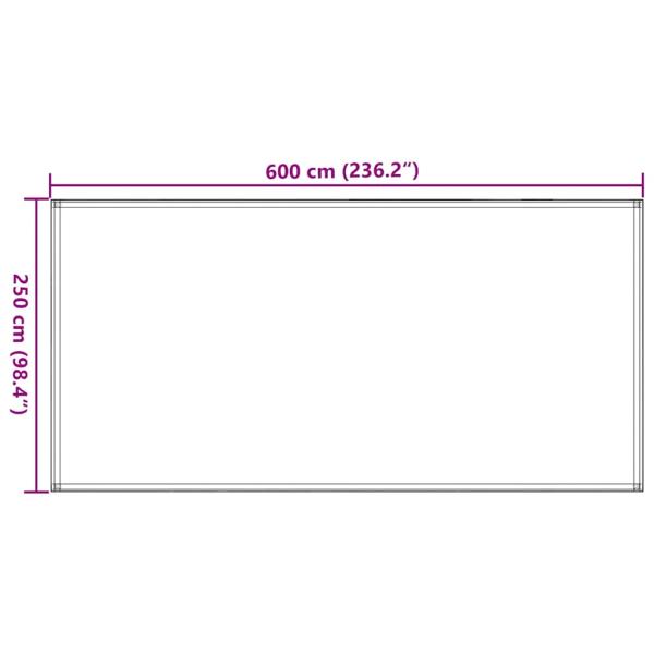 Zeltteppich 250 x 600 cm HDPE Grün