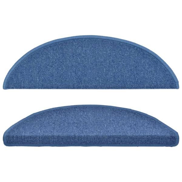 Stufenmatten 15 Stk. 56x17x3 cm Blau Halbrund