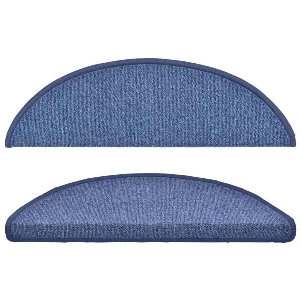 Stufenmatten 15 Stk. 56x17x3 cm Blau Halbrund