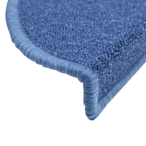 Stufenmatten 15 Stk. 56x17x3 cm Blau Halbrund