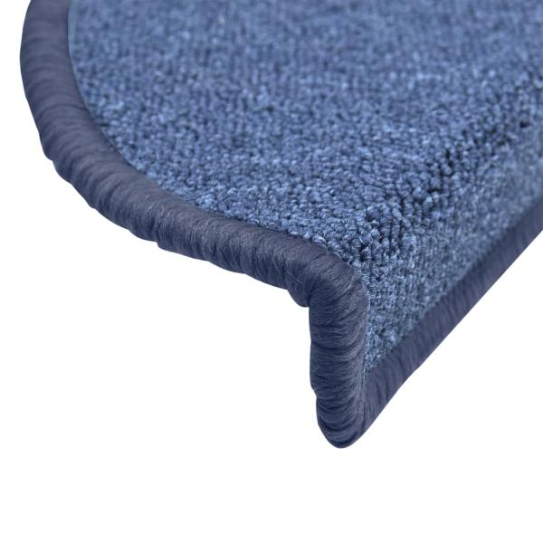 Stufenmatten 15 Stk. 56x17x3 cm Blau Halbrund