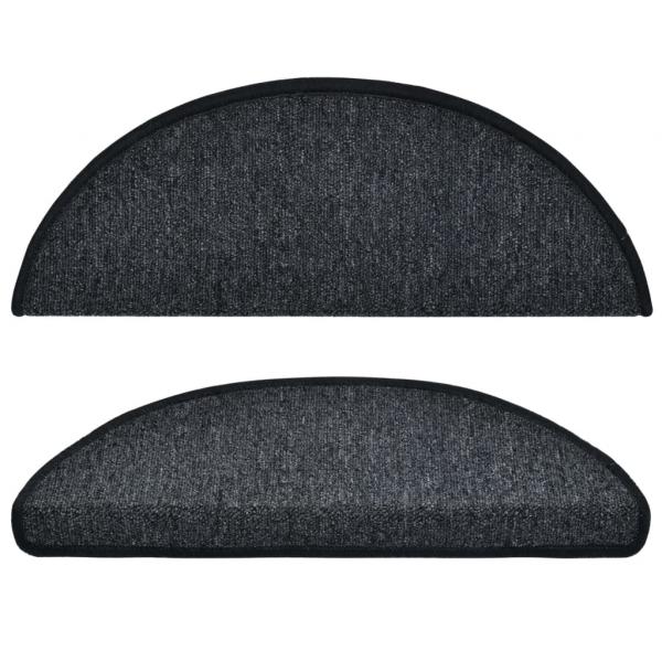 15 Stk. Treppenmatten Anthrazit 65 x 24 x 4 cm