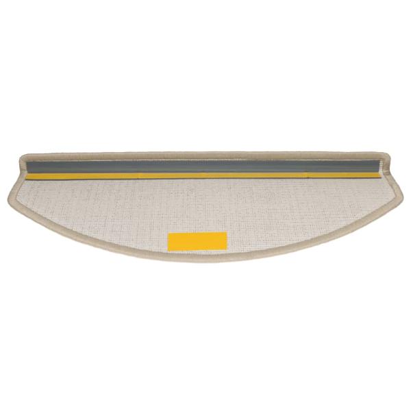 15 Stk. Treppenmatten Taupe 65 x 24 x 4 cm