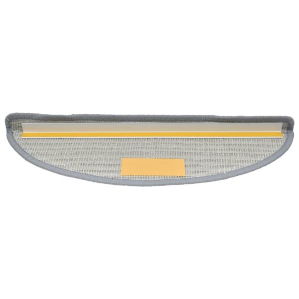 Treppenmatten 15 Stk. Grau 56x17x3 cm