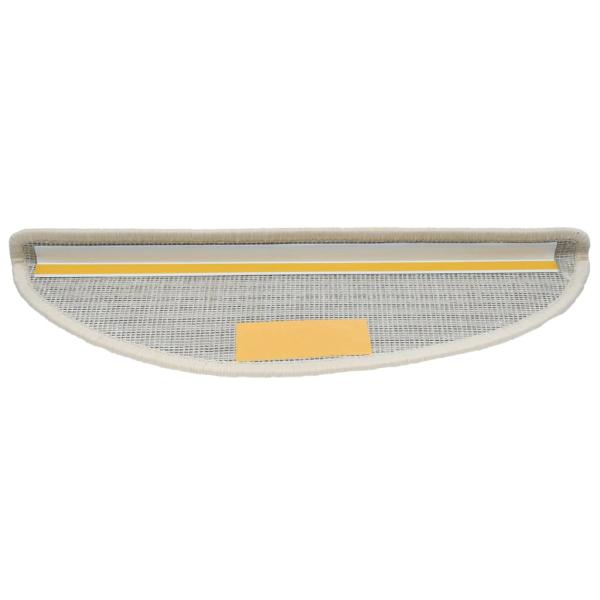 Stufenmatten 15 Stk. 56x17x3 cm Weiß Halbrund
