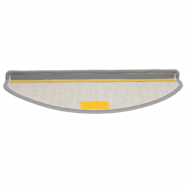 Treppenmatten 15 Stk. Grau 65x21x4 cm