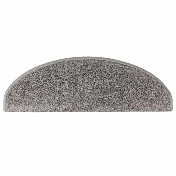Treppenmatten 15 Stk. Grau 65x21x4 cm