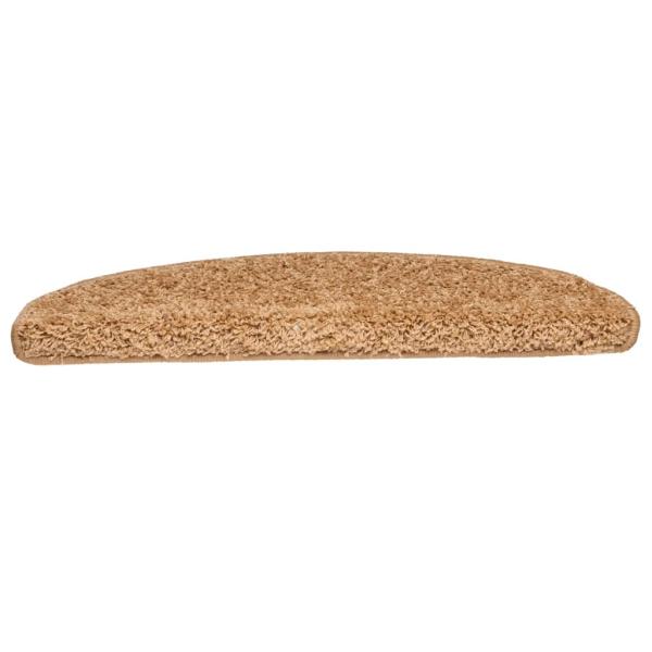 Treppenmatten 15 Stk. Beige 65x21x4 cm