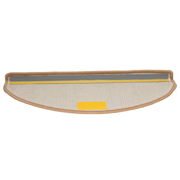 Treppenmatten 15 Stk. Beige 65x21x4 cm