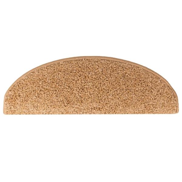 Treppenmatten 15 Stk. Beige 65x21x4 cm