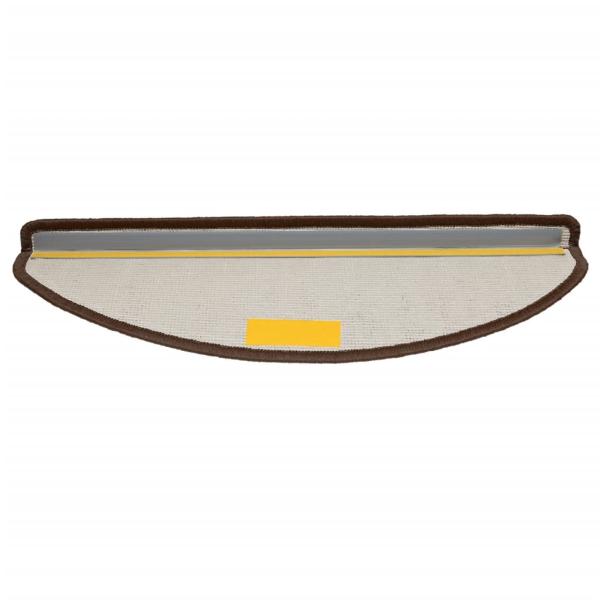 Treppenmatten 15 Stk. Braun 65x21x4 cm