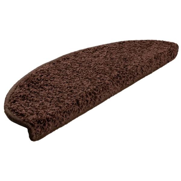 Stufenmatten 15 Stk. 65x21x4 cm Braun Halbrund Groß