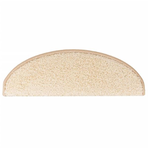 Treppenmatten 15 Stk. Creme 65x21x4 cm