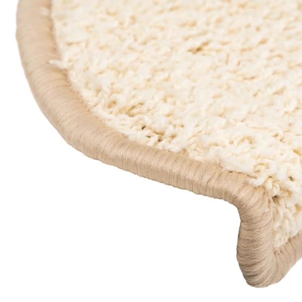 Treppenmatten 15 Stk. Creme 65x21x4 cm