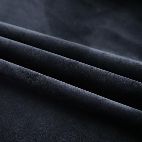 Verdunkelungsvorhang mit Haken Samt Schwarz 290 x 245 cm