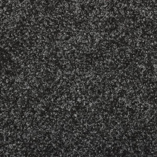 Treppenmatten 15 Stk. Nadelvlies 65x21x4 cm Grau