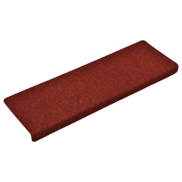 ARDEBO.de - Treppenmatten 15 Stk. Nadelvlies 65x21x4 cm Rot