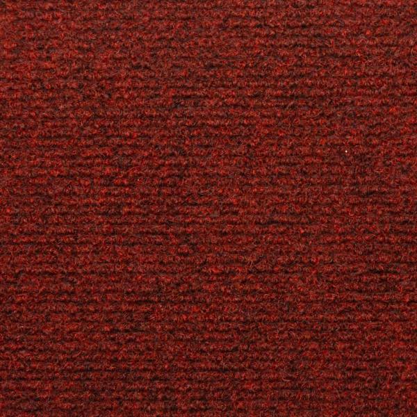 Treppenmatten 15 Stk. Nadelvlies 65x21x4 cm Rot