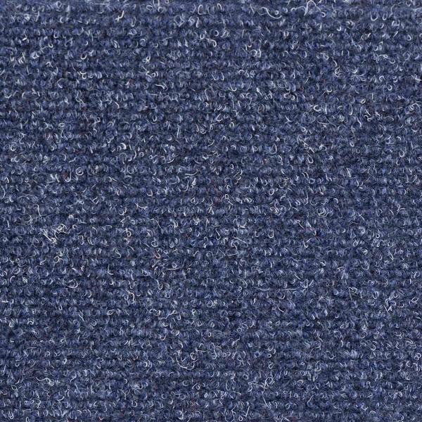 Treppenmatten 15 Stk. Nadelvlies 65x21x4 cm Blau