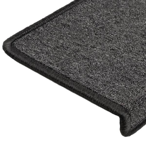 Teppich-Treppenstufen 15 Stk. 65x21x4 cm Anthrazit