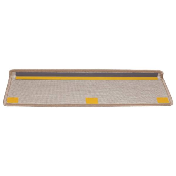 Teppich-Treppenstufen 15 Stk. 65x21x4 cm Hellbraun
