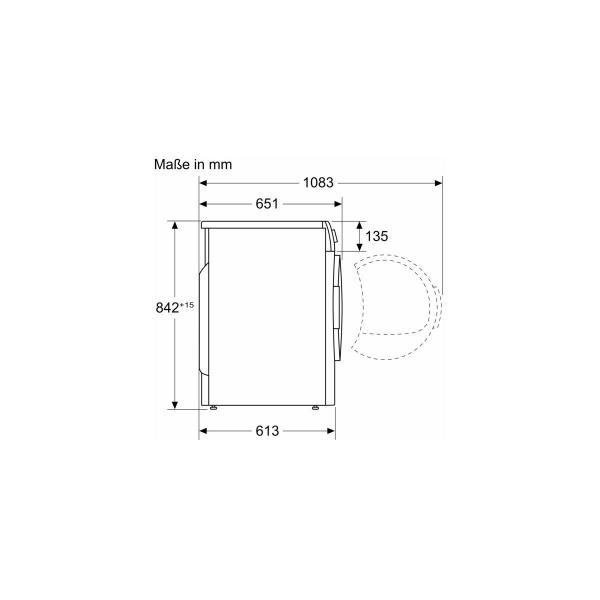 Bosch WTH83V03 Serie 4 7kg A++ Wärmepumpentrockner, 60cm breit, EasyClean, AutoDry, LED-Display, Restzeitanzeige, SensitiveDrying, weiß